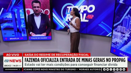 Minas Gerais pode entrar no PROPAG e renegociar dívida | TEMPO REAL