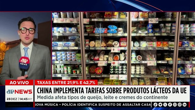 China retalia União Europeia e taxa produtos em até 42,7% | TEMPO REAL