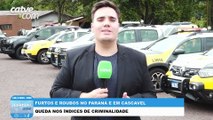 Índices de roubos e furtos têm redução no Paraná