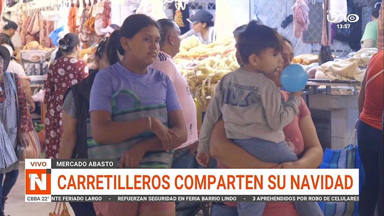 Carretilleros comparten su navidad