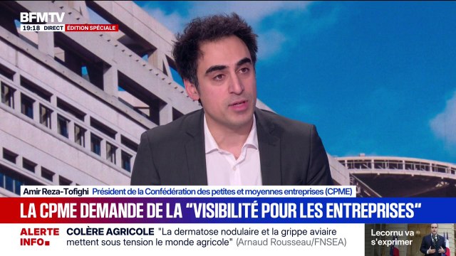 Dette de la France: Amir Reza-Tofighi, président de la CPME, explique qu'il y a des dettes productives et des dettes improductives