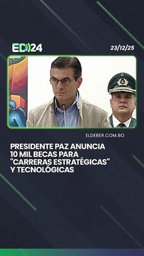 Presidente Paz anuncia 10 mil becas para carreras estratégicas y tecnológicas