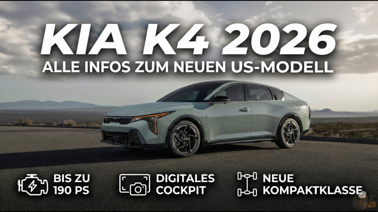 Kompakter Kia K4 2026 ersetzt Ceed – Hatchback für Europa?
