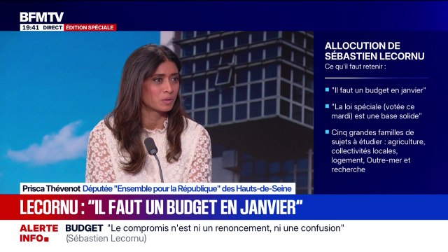 Budget pour la France: Il ne faut pas que l'on soit les seuls à accepter le chemin du compromis , rappelle Prisca Thévenot, députée (EPR)