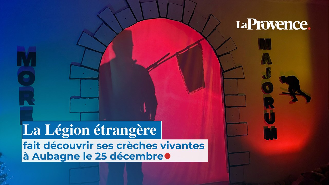 La Légion étrangère fait découvrir ses crèches vivantes à Aubagne le 25 décembre