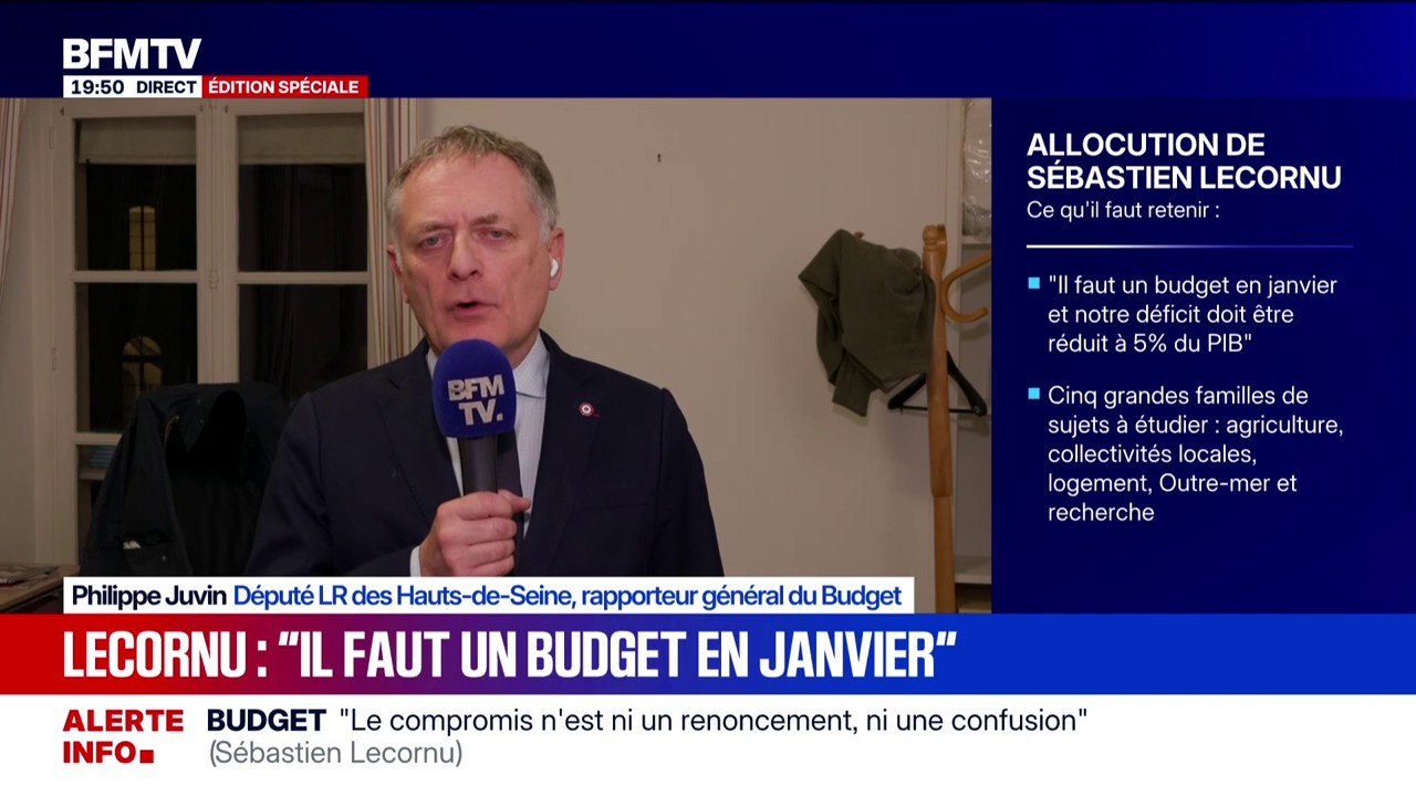 Budget pour la France: "La loi spéciale qui a été votée aujourd'hui, n'a qu'un seul but: c'est une loi transitoire", explique  Philippe Juvin, député (LR) et rapporteur général du Budget
