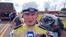 Oficial do Corpo de Bombeiros fala sobre acidente com sete veículos na BR-277
