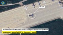 Ukrainian drone strikes Russian Navy Il-38N at Yeysk airfield