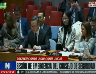 China condena en el CSNU la injerencia y el uso de fuerza de Estados Unidos contra Venezuela
