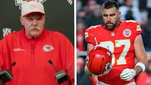 Andy Reid reacciona a lo que podría ser el ultimo partido de Travis Kelce con los Chiefs