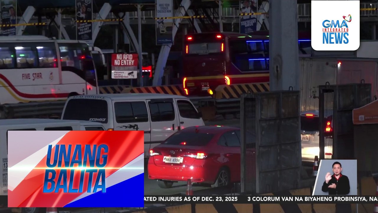 Mabigat na daloy ng trapiko, naranasan sa ilang bahagi ng NLEX | Unang Balita