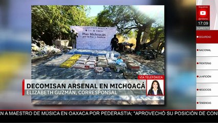 En Michoacán, autoridades decomisan armas por medio del Plan Michoacán por la Paz y la Justicia