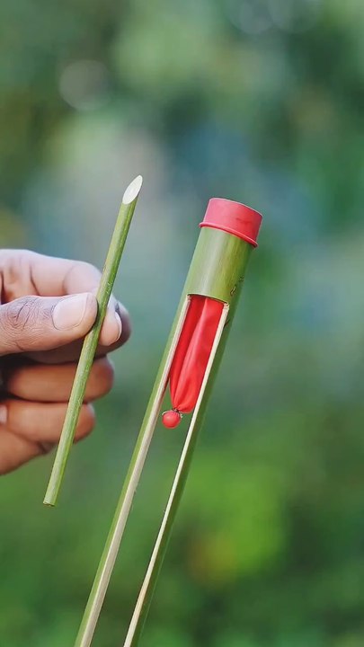 Bamboo Stick and Baloon