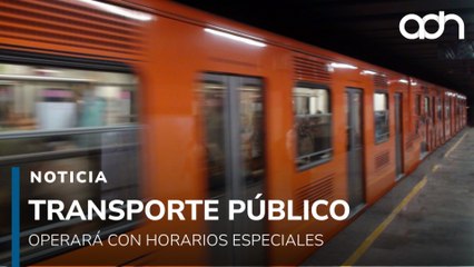 CDMX anuncia horarios del transporte público para el 25 y 25 de diciembre