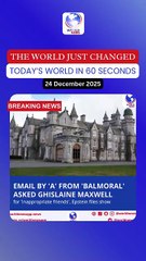 Email by 'A' from 'Balmoral' asked Ghislaine Maxwell for 'inappropriate friends', Epstein files show