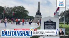 Mga namamasyal sa bisperas ng pasko, dagsa na sa Rizal Park Luneta | Balitanghali
