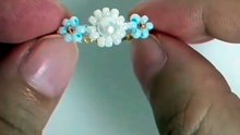 Handmade Pearl Flower Ring 💍 | Cute Beaded Ring for Girls | DIY Jewelry #Shorts