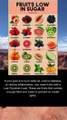 fruits low in sugar