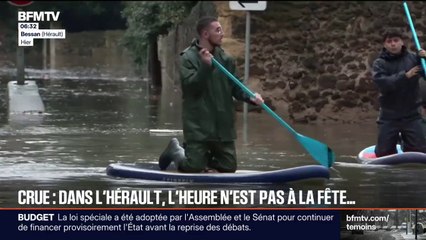 Crues dans l'Hérault: les habitants s'activent pour nettoyer avant le réveillon