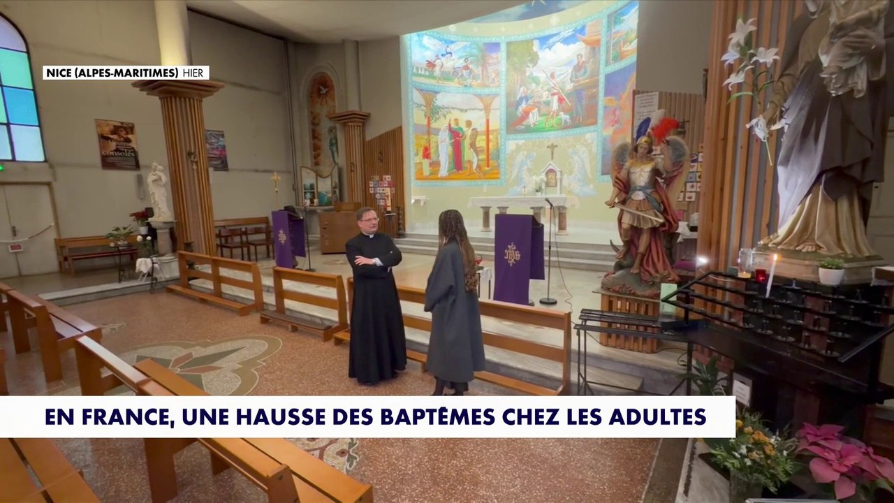 Les baptêmes sont en hausse chez les adultes