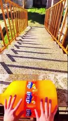 Breaking glass bottles