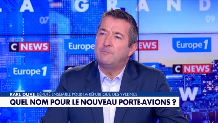Karl Olive : «Moi j’appellerais (le porte-avions) Arnaud Beltrame, ça aurait de la gueule non ?»