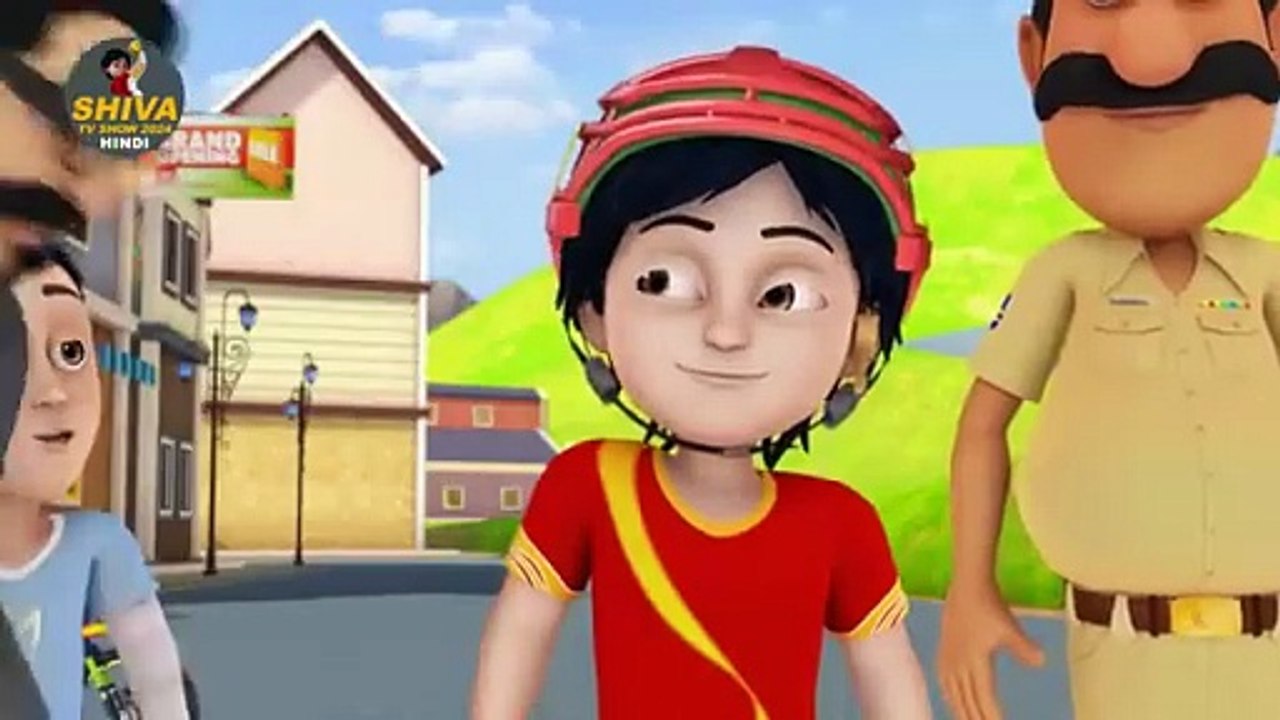 Fight With Bulldozer Gang - शिवा - Super Ep - Funny Action Cartoon - Shiva TV Show 2024 Hindi