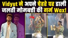 Vidyut Jammwal ने चेहरे पर गिराई जलती मोमबत्ती से गर्म मोम, Video Fans हुए Shocked!|FilmiBeat