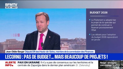 "La loi spéciale ça n'est pas un budget", rappelle Jean-Didier Berger, membre de la commission des Finances