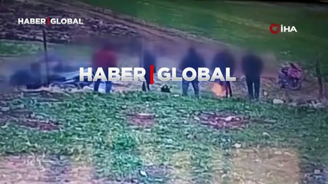 İlginç görüntü Adıyaman'dan geldi: 6 arkadaş tek tek yere yığılıp süründü!