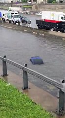 Fuerte temporal en el AMBA dejó cortes de luz y rescates en Panamericana