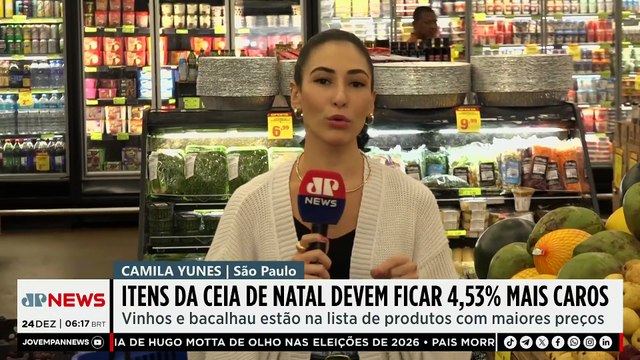 Itens da ceia de Natal devem ficar 4,53% mais caros