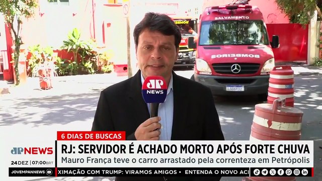 Servidor público é achado morto após ser levado pela chuva em Petrópolis (RJ)