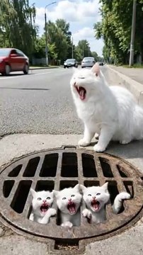 Kind-Hearted Man Rescues Kittens and Their Mother Cat 🐾✨