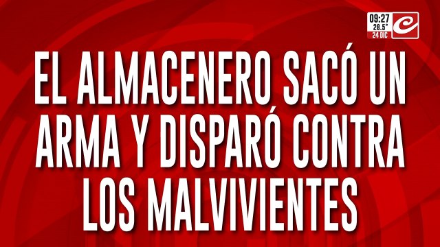 Tremendo: lo quisieron asaltar en su negocio, sacó un arma y terminó matando a dos ladrones