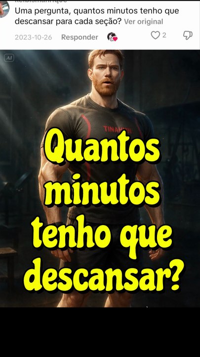 Quantos minutos tenho que descansar no treino?