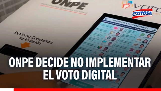 Elecciones 2026: ONPE decide no implementar el voto digital tras informe del JNE