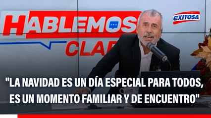 Nicolás Lúcar: "La Navidad es un día especial para todos, es un momento familiar y de encuentro"