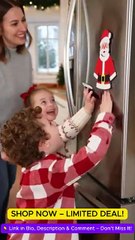 CERLMLAND Santa Claus Fridge Magnet | Christmas Refrigerator Decor