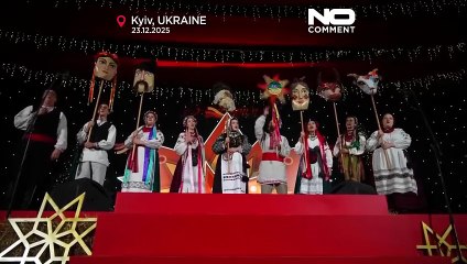 Ukrainian families host Christmas dinner for displaced children in Kyiv