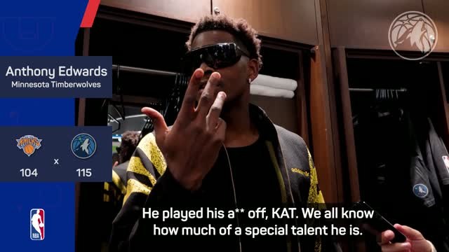 Edwards still feels 'weird' facing KAT