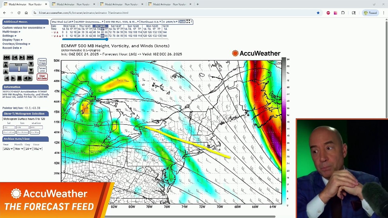 Friday snow and ice storm; potential New Year's Day storm