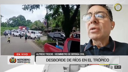 Defensa Civil reporta 64 comunidades afectadas por las inundaciones en Puerto Villarroel