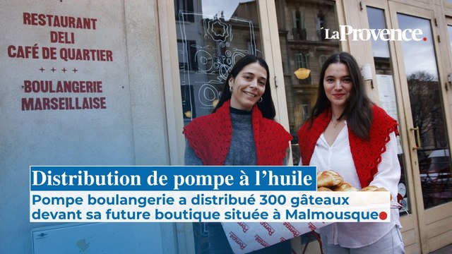 À Marseille, la boulangerie Pompe a distribué gratuitement 300 pompes à l'huile