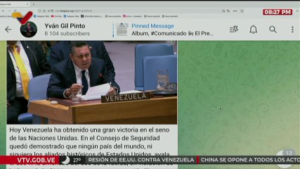 Canciller Yván Gil: Venezuela ha obtenido una gran victoria en el seno de las Naciones Unidas