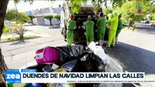 Los duendes de la Navidad llegan a limpiar las calles de Colima