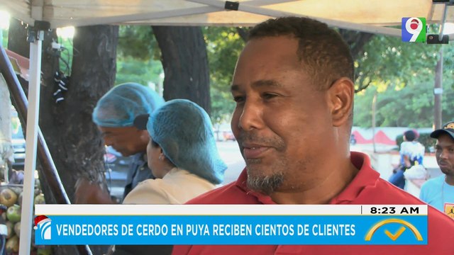 Vendedores de cerdo en puya reciben cientos de clientes | El Despertador
