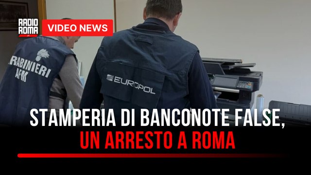 Stamperia di banconote false, un arresto a Roma