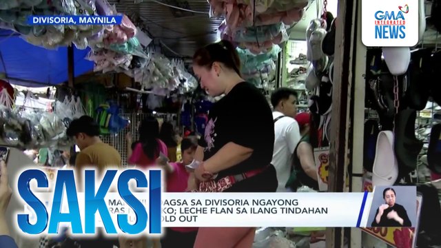 Mga mamimili, dagsa sa Divisoria ngayong bisperas ng Pasko; leche flan sa ilang tindahan sa Sampaloc, sold out | Saksi