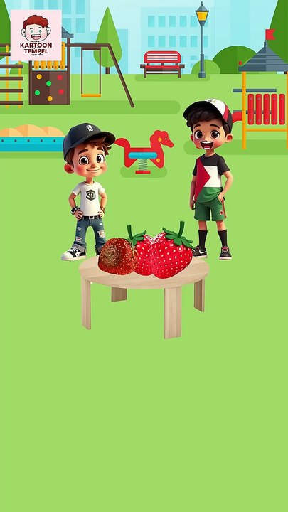 Makan strawberry malah jadi kecil 😂 #animasi #kartun #lucu #shortsvideo #shorts